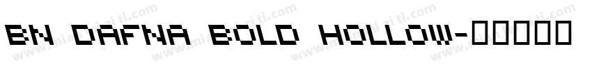 BN Dafna Bold Hollow字体转换
